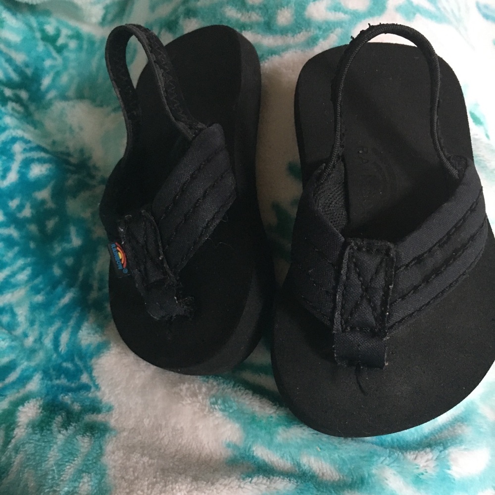 Toddler rainbow slippers